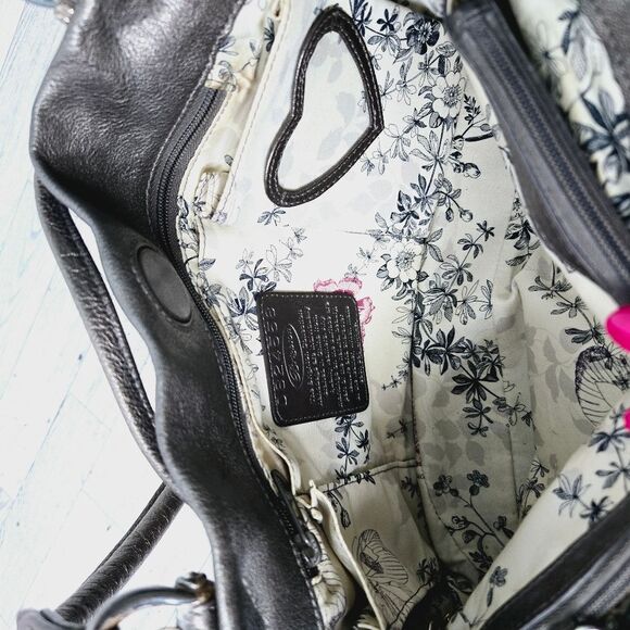 Brighton Lolita Masterpiece Collection Pewter Magnetic Shut Shoulders Bag - Picture 7 of 10